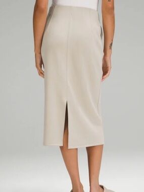 lululemon athletica Navy Pencil Skirt with Front Slit